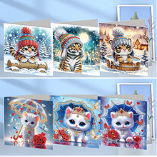 Load image into Gallery viewer, 6Pcs Ladybug Bee Diamond Handmade Card DIY Diamond Painting Card for Adults Kids