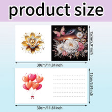 Load image into Gallery viewer, 6Pcs Ladybug Bee Diamond Handmade Card DIY Diamond Painting Card for Adults Kids