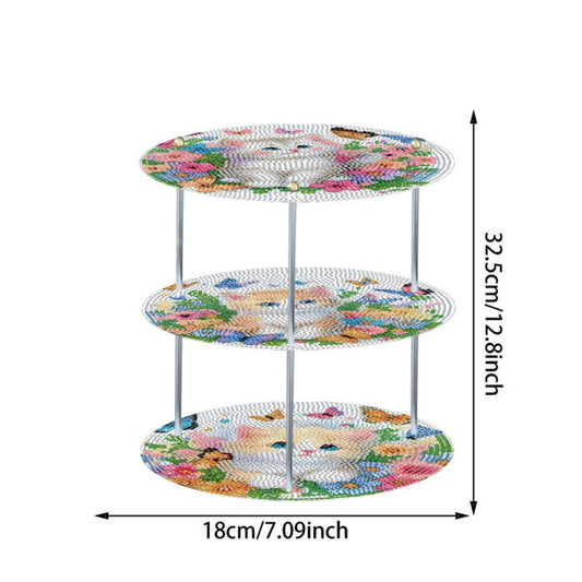 3 Tier Wooden Special Shape Butterfly 5D DIY Shelf Art Craft Set for Adults Kids
