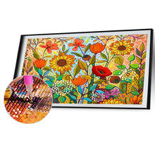 Load image into Gallery viewer, 2pcs Round Diamond Painting Set - In the flowers (70*40CM)