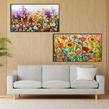 Load image into Gallery viewer, 2pcs Round Diamond Painting Set - In the flowers (70*40CM)