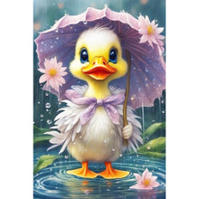 Load image into Gallery viewer, AB Diamond Painting - Full Round - Duckling in the rain (40*60CM)