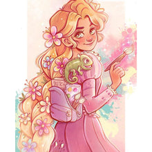 Load image into Gallery viewer, Diamond Painting - Full Round - Princess Rapunzel (40*50CM)