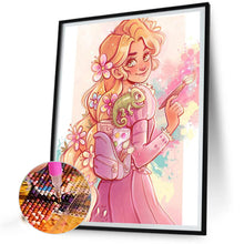 Load image into Gallery viewer, Diamond Painting - Full Round - Princess Rapunzel (40*50CM)