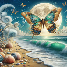 Load image into Gallery viewer, Diamond Painting - Full Round - Beach moon butterfly (30*30CM)