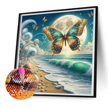 Load image into Gallery viewer, Diamond Painting - Full Round - Beach moon butterfly (30*30CM)