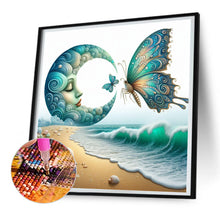 Load image into Gallery viewer, Diamond Painting - Full Round - Beach moon butterfly (30*30CM)