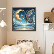Load image into Gallery viewer, Diamond Painting - Full Round - Beach moon butterfly (30*30CM)