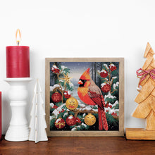 Load image into Gallery viewer, Diamond Painting - Partial Special Shaped - Christmas atmosphere cardinal (30*30CM)