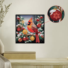 Load image into Gallery viewer, Diamond Painting - Partial Special Shaped - Christmas atmosphere cardinal (30*30CM)