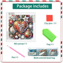 Load image into Gallery viewer, Diamond Painting - Partial Special Shaped - Christmas atmosphere colorful balls (30*30CM)