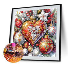 Load image into Gallery viewer, Diamond Painting - Partial Special Shaped - Christmas atmosphere colorful balls (30*30CM)