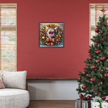 Load image into Gallery viewer, Diamond Painting - Full Round - Christmas wreath kittens (30*30CM)
