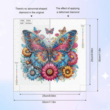 Load image into Gallery viewer, Diamond Painting - Full Round - Flower butterflies (30*30CM)