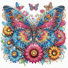 Load image into Gallery viewer, Diamond Painting - Full Round - Flower butterflies (30*30CM)