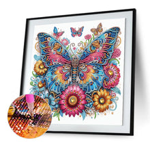 Load image into Gallery viewer, Diamond Painting - Full Round - Flower butterflies (30*30CM)