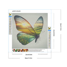 Load image into Gallery viewer, Diamond Painting - Full Round - Flower butterfly (30*30CM)