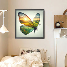 Load image into Gallery viewer, Diamond Painting - Full Round - Flower butterfly (30*30CM)