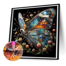 Load image into Gallery viewer, Diamond Painting - Full Round - Flower butterfly (30*30CM)