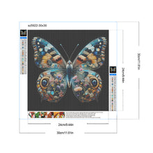 Load image into Gallery viewer, Diamond Painting - Full Round - Flower butterfly (30*30CM)
