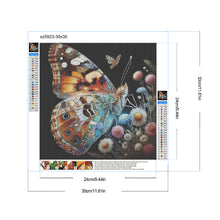 Load image into Gallery viewer, Diamond Painting - Full Round - Flower butterfly (30*30CM)