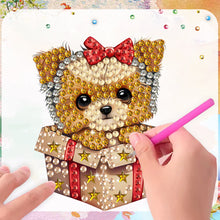 Load image into Gallery viewer, 6Pcs Acrylic Cupcake Animals Diamond Art Fridge Magnet for DIY Crafts Party Gift