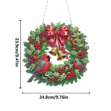 Load image into Gallery viewer, Acrylic Special Shape DIY Diamond Garland Pendant Kit Christmas Bow for Beginner