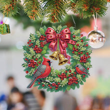 Load image into Gallery viewer, Acrylic Special Shape DIY Diamond Garland Pendant Kit Christmas Bow for Beginner