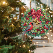 Load image into Gallery viewer, Acrylic Special Shape DIY Diamond Garland Pendant Kit Christmas Bow for Beginner