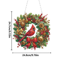 Load image into Gallery viewer, Acrylic Special Shape DIY Diamond Garland Pendant Kit Christmas Bow for Beginner