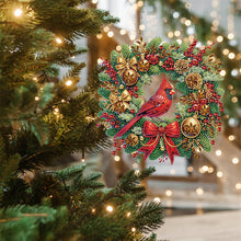 Load image into Gallery viewer, Acrylic Special Shape DIY Diamond Garland Pendant Kit Christmas Bow for Beginner