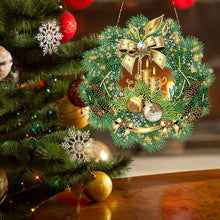 Load image into Gallery viewer, Acrylic Special Shape DIY Diamond Garland Pendant Kit Christmas Bow for Beginner