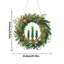 Load image into Gallery viewer, Acrylic Special Shape DIY Diamond Garland Pendant Kit Christmas Bow for Beginner