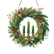 Load image into Gallery viewer, Acrylic Special Shape DIY Diamond Garland Pendant Kit Christmas Bow for Beginner