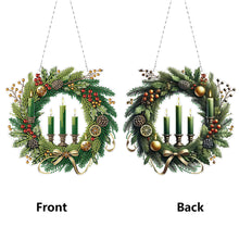 Load image into Gallery viewer, Acrylic Special Shape DIY Diamond Garland Pendant Kit Christmas Bow for Beginner