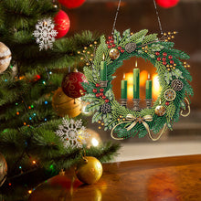 Load image into Gallery viewer, Acrylic Special Shape DIY Diamond Garland Pendant Kit Christmas Bow for Beginner