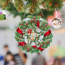 Load image into Gallery viewer, Acrylic Special Shape DIY Diamond Garland Pendant Kit Christmas Bow for Beginner