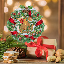 Load image into Gallery viewer, Acrylic Special Shape DIY Diamond Garland Pendant Kit Christmas Bow for Beginner