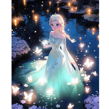 Load image into Gallery viewer, Diamond Painting - Full Round - Elsa in the water (40*50CM)