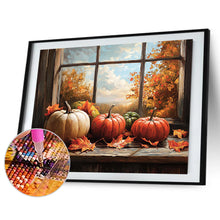 Load image into Gallery viewer, Diamond Painting - Full Round - Pumpkin window (50*40CM)