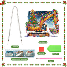 Load image into Gallery viewer, Acrylic Special Shape Christmas Animal Diamond Painting Ornaments for Art Crafts