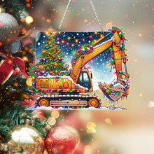 Load image into Gallery viewer, Acrylic Special Shape Christmas Animal Diamond Painting Ornaments for Art Crafts