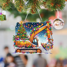 Load image into Gallery viewer, Acrylic Special Shape Christmas Animal Diamond Painting Ornaments for Art Crafts