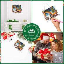 Load image into Gallery viewer, Acrylic Special Shape Christmas Animal Diamond Painting Ornaments for Art Crafts