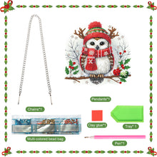 Load image into Gallery viewer, Acrylic Special Shape Christmas Animal Diamond Painting Ornaments for Art Crafts