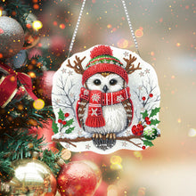 Load image into Gallery viewer, Acrylic Special Shape Christmas Animal Diamond Painting Ornaments for Art Crafts