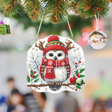Load image into Gallery viewer, Acrylic Special Shape Christmas Animal Diamond Painting Ornaments for Art Crafts
