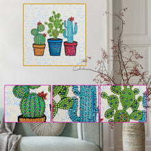 Load image into Gallery viewer, Diamond Painting - Full Crystal - Cactus in pot (30*30CM)