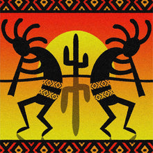 Load image into Gallery viewer, Diamond Painting - Full Round - Southwest tribal cactus (30*30CM)