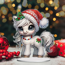 Load image into Gallery viewer, Christmas Table Top Diamond Painting Ornament Kits for Home Office Desktop Decor